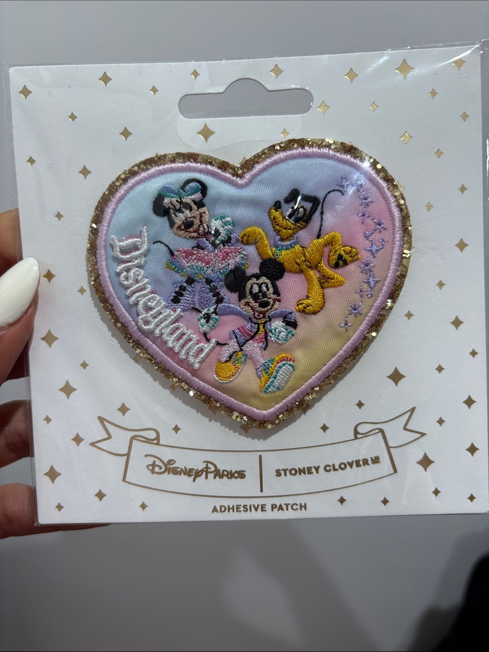Stoney Clover Lane White & Black Disney Patch Backing Card
